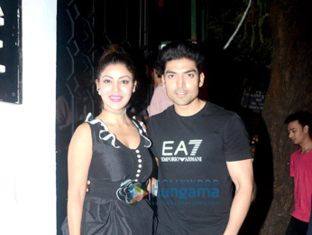 Gurmeet and Debina celebrate their wedding anniversary at Korner House in Bandra