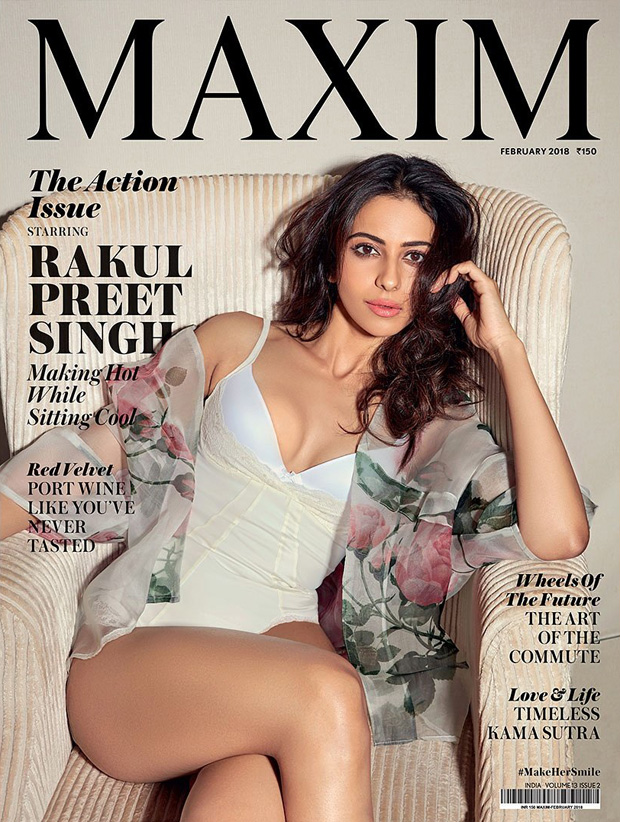 HOTNESS! Aiyaary actress Rakul Preet Singh sizzles in a white swimsuit on  Maxim : Bollywood News - Bollywood Hungama