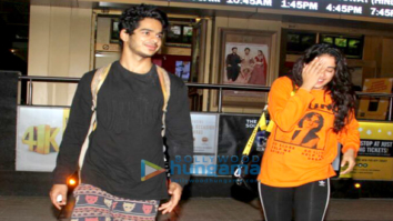 Jahnvi Kapoor and Ishaan Khatter snapped at PVR Juhu