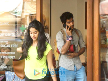 Janhvi Kapoor and Ishaan Khatter spotted at Sequel Cafe in Bandra