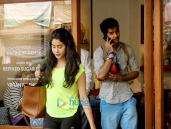 Janhvi Kapoor and Ishaan Khatter spotted at Sequel Cafe in Bandra
