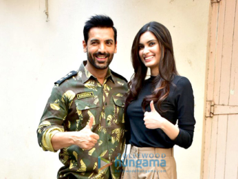 John Abraham and Diana Penty snapped promoting their film Parmanu - The Story of Pokhran