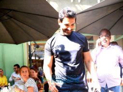 John Abraham spotted at The Kitchen Garden in Bandra