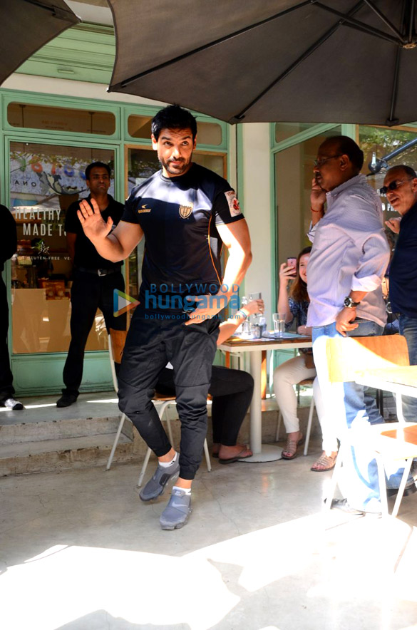 john abraham spotted at the kitchen garden in bandra 6