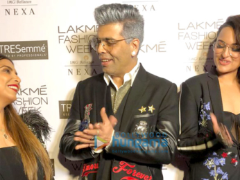 Karan Johar walks the ramp for Shane and Falguni Peacock