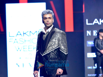 Karan Johar walks the ramp for Shane and Falguni Peacock