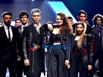 Karan Johar walks the ramp for Shane and Falguni Peacock