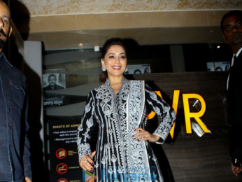 Madhuri Dixit attends special screening of Marathi movie Aapla Manus