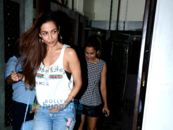 Malaika Arora and sister Amrita Arora snapped at Bastian in Bandra