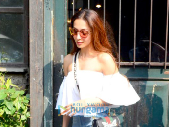 Malaika Arora snapped at Pali Village Cafe in Bandra