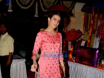 Mandana Karimi and Sangeeta Bijlani spotted at Mahashivaratri puja in Bandra