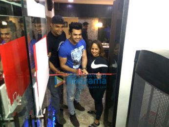 Manish Paul snapped at pilates studio launch