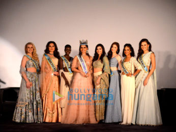 Manushi Chhillar graces the press conference for Femina Miss India 2018 at Carnival Cinemas Imax Wadala