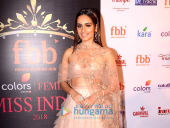 Manushi Chhillar graces the press conference for Femina Miss India 2018 at Carnival Cinemas Imax Wadala