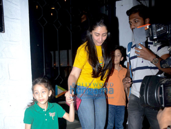 Manyata Dutt snapped with kids at The Korner House in Bandra