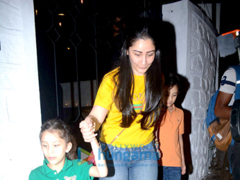 Manyata Dutt snapped with kids at The Korner House in Bandra