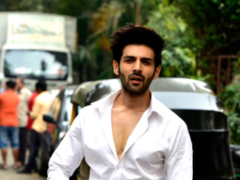 Nushrat Bharucha and Kartik Aaryan snapped on the sets of India's Next Superstars