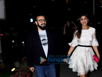 Raj Kundra, Shilpa Shetty and Shamita Shetty spotted at Yauatcha, BKC