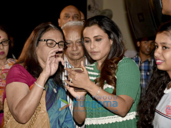 Rani Mukerji launches the song ‘Oye Hichki’ from Hichki at her alma mater Maneckji Cooper in Mumbai