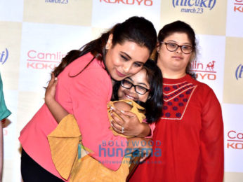 Rani Mukerji snapped promoting her film Hichki