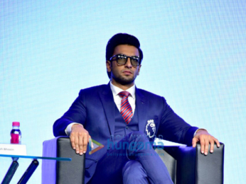 Ranveer Singh attends press conference of Premier League 2018