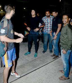 Ranveer Singh snapped at a football ground in Bandra