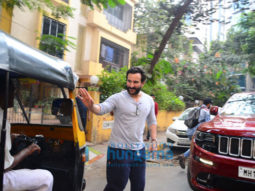 Saif Ali khan spotted after recording session in Bandra