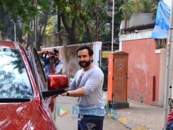 Saif Ali khan spotted after recording session in Bandra