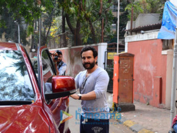 Saif Ali khan spotted after recording session in Bandra