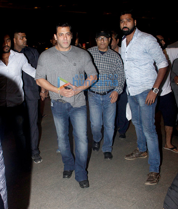 Salman Khan and Urvashi Rautela snapped at the airport