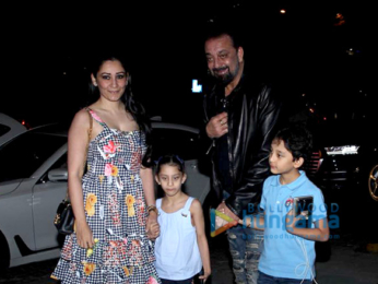 Sanjay Dutt snapped with family spotted at Yauatcha, BKC