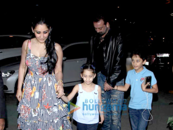 Sanjay Dutt snapped with family spotted at Yauatcha, BKC