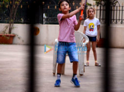 Sanjay Dutt’s kids snapped playing cricket