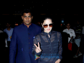 Shah Rukh Khan and Sunny Leone snapped at the airport