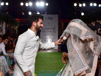 Shahid Kapoor & Mira Rajput walk for Anita Dongre's show at Lakme Fashion Week 2018