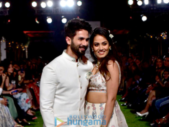 Shahid Kapoor & Mira Rajput walk for Anita Dongre's show at Lakme Fashion Week 2018