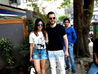 Shama Sikander snapped with her boyfriend in Mumbai