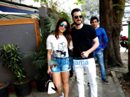 Shama Sikander snapped with her boyfriend in Mumbai