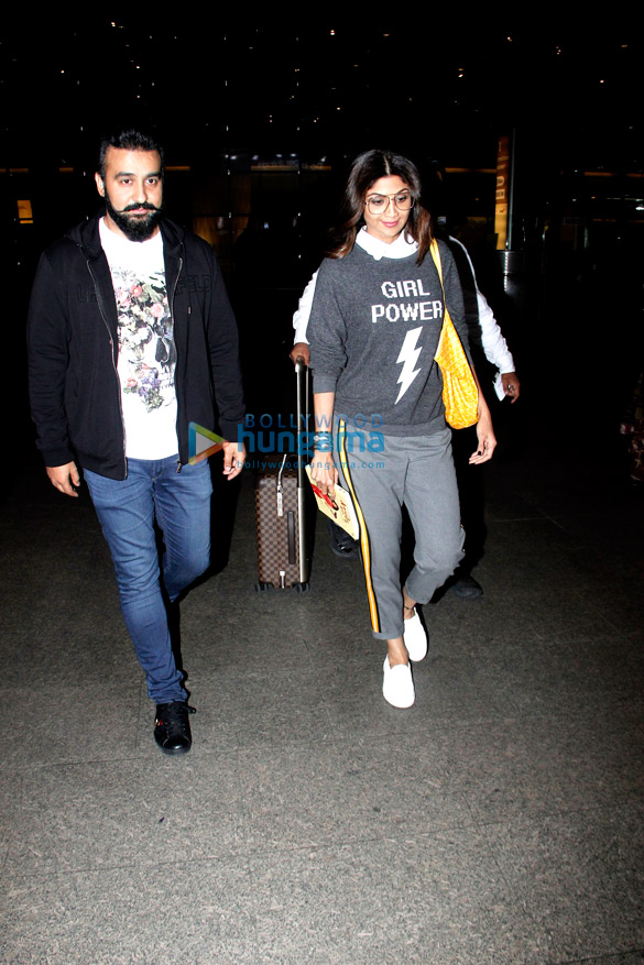 Shilpa Shetty, Raj Kundra and others snapped at the airport