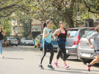 Shraddha Kapoor snapped jogging near Mount Mary in Bandra