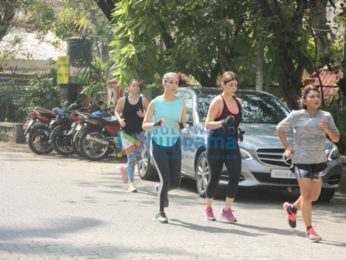 Shraddha Kapoor snapped jogging near Mount Mary in Bandra