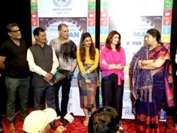 Smriti Irani snapped at Akshay Kumar's special screening of Pad Man for the I&B Ministry