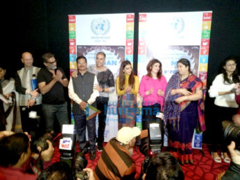 Smriti Irani snapped at Akshay Kumar's special screening of Pad Man for the I&B Ministry