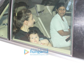 Soha Ali Khan spotted with her Inaaya Naumi at Kareena Kapoor Khan's house