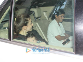 Soha Ali Khan spotted with her Inaaya Naumi at Kareena Kapoor Khan's house