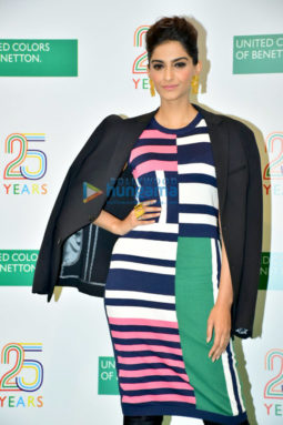 Sonam Kapoor snapped at the Benetton store