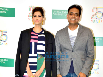 Sonam Kapoor snapped at the Benetton store