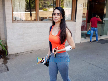 Soundarya Sharma snapped at the gym
