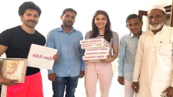 Sui Dhaaga- Made in India: Varun Dhawan and Anushka Sharma shop Chanderi sarees from local weavers