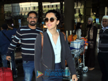 Taapsee Pannu and Zareen Khan snapped at the airport